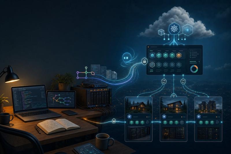 AI agent coordinating Kubernetes-based home infrastructure from a homelab workspace